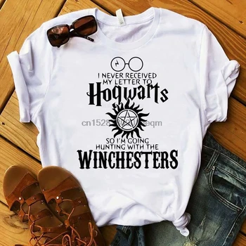 

Brand Supernatural I Never Received My Letter To Hogwarts So Im Hunting With Winchesters T-Shirt T-Shirt
