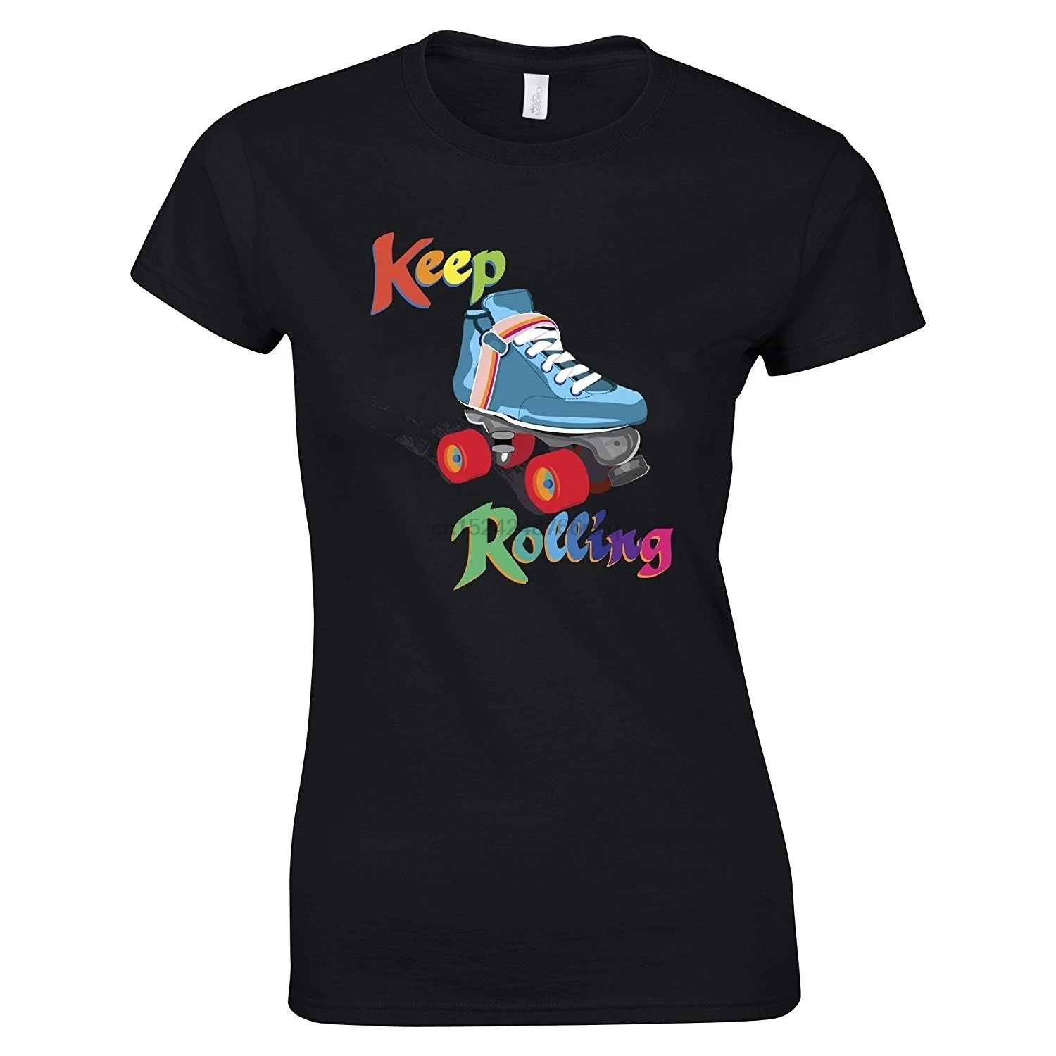 Keep On Rolling Derby женская футболка в винтажном стиле ретро