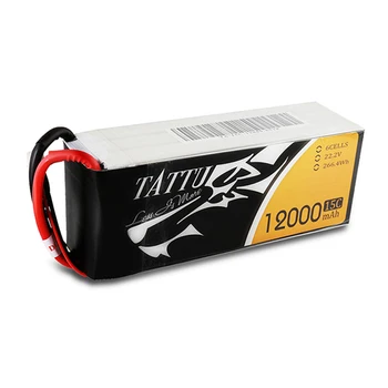 

TATTU 12000mAh 15C 22.2V 6S1P LiPO Battery for Big Load Multirotor Agricultral Plant Protection FPV Drone Hexacopter Octocopter