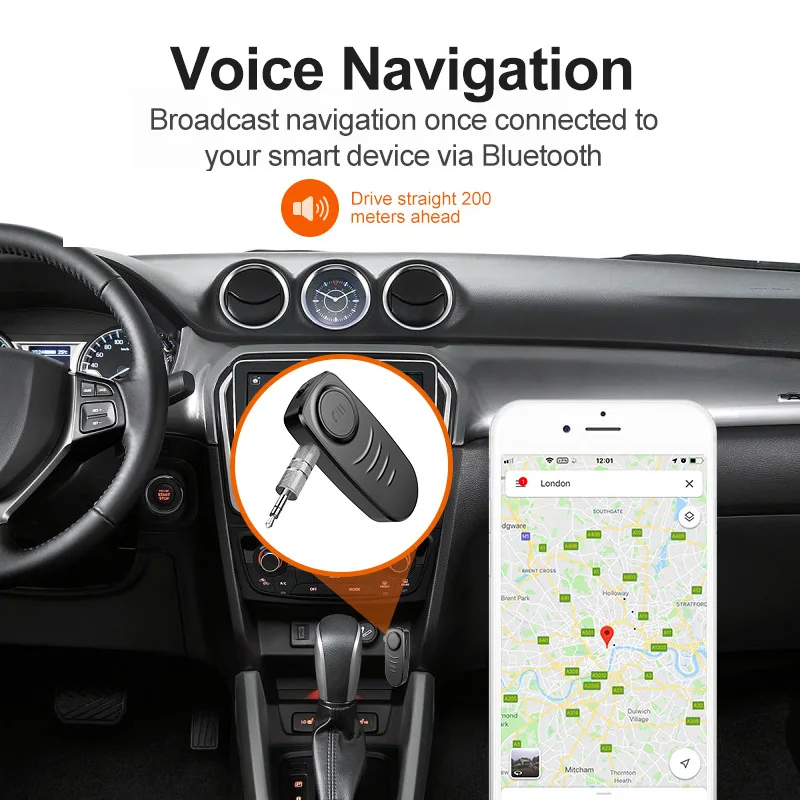 JaJaBor Bluetooth 5,0 приемник AUX автомобильный комплект громкой связи 3,5 мм AUX аудио разъем беспроводной A2DP музыкальный аудио приемник адаптер