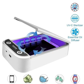 

Portable UV Light Cell Phone Sterilizer Disinfector Jewelry Watch UV Sterilizer Box Home Multifunction Toothbrush Cleaner