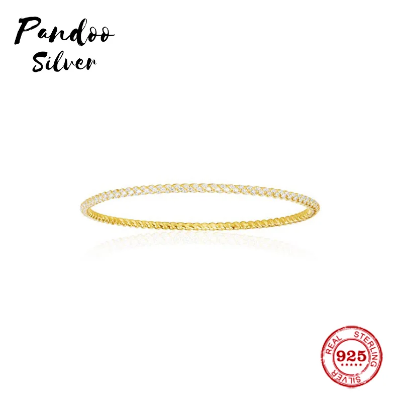 

Fashion Charm Sterling Silver Copy 1:1 Copy,Yellow Silver Soleil Classic Bangle Women Monaco Jewelry Gift With Logo