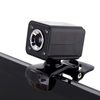 

HXSJ HD Night Vision Computer Camera With Built-In 10 Meter Sound-Absorbing Microphone Can Switch 4led Camera For Work A862