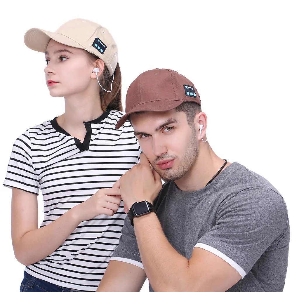 Модная Беспроводная Bluetooth шапка летняя зимняя гарнитура наушники музыкальный
