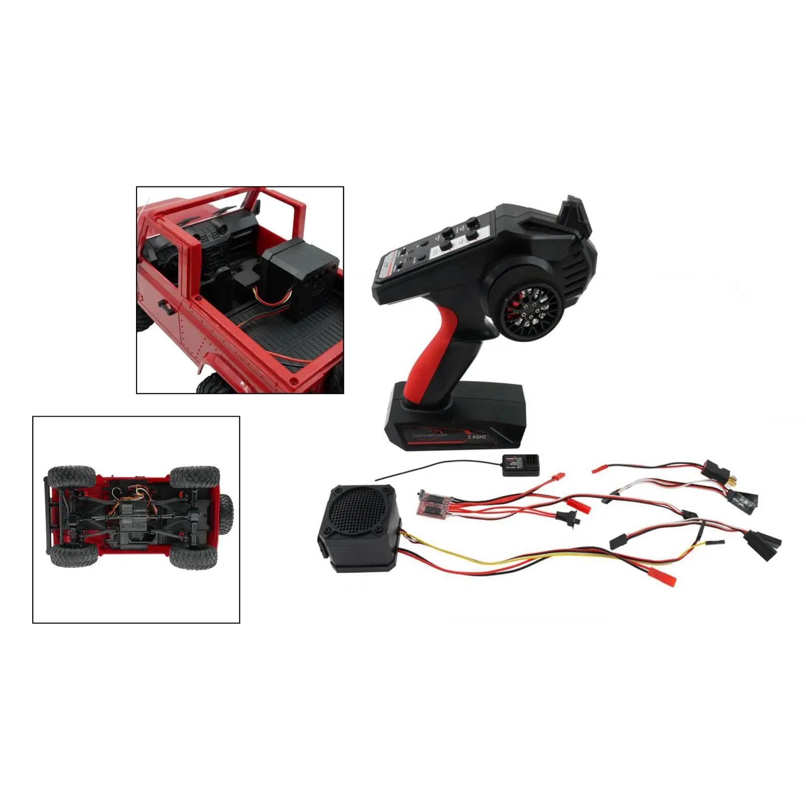 RC Car Engine Sound Simulated Module Set Simulator w/Remote controller for 1/5 1//8 1/10 1/16 RC Model for WPL B14 B14K B24 B24K