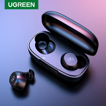 UGREEN TWS Bluetooth наушники новые 2020 наушники настоящие беспроводные наушники в ухо стерео гарнитура спортивные TWS Bluetooth 5,0 наушники