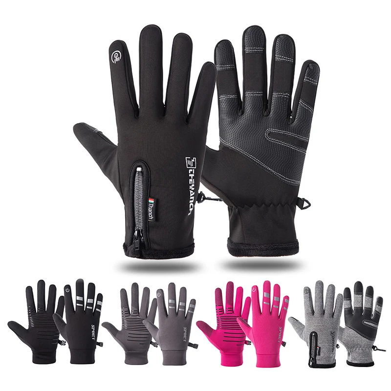 SFIT зимние термальные лыжные перчатки для мужчин, женщин и детей, флисовые перчатки для сноуборда с сенсорным экраном, уличные водонепроницаемые мотоциклетные лыжные перчатки