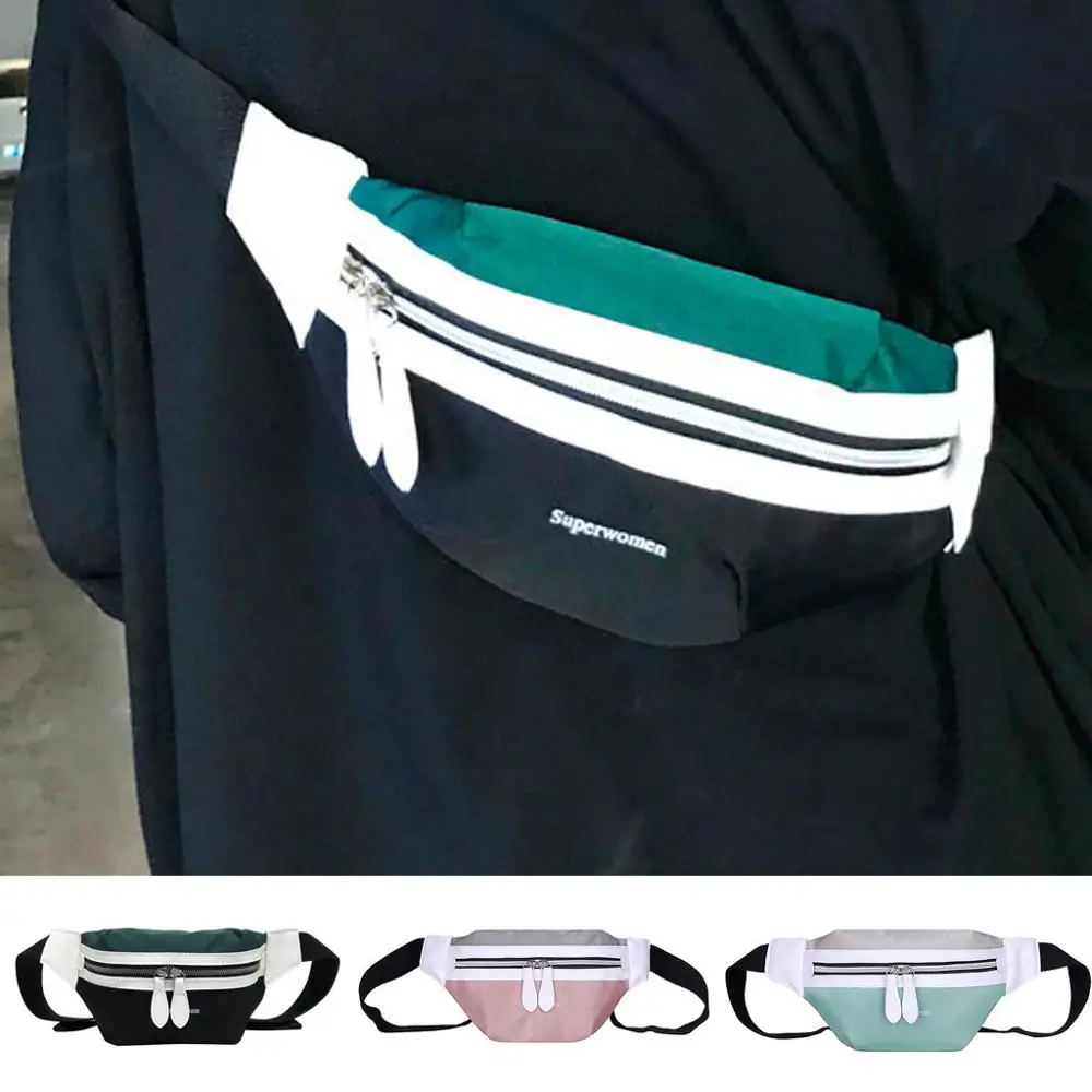 HTNBO Waist Bag Female Belt New Brand Fashion Patchwork Chest Handbag Unisex Fanny Pack Ladies Belly Bags Purse /E | Багаж и сумки