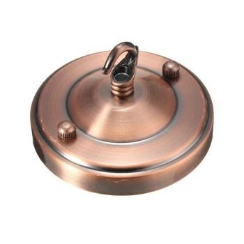 

Ceiling Holder Vintage Accessory Light Base Practical Retro Bulb Fitting Pendant Lamp Hook Plate Durable Metal Center DIY Home