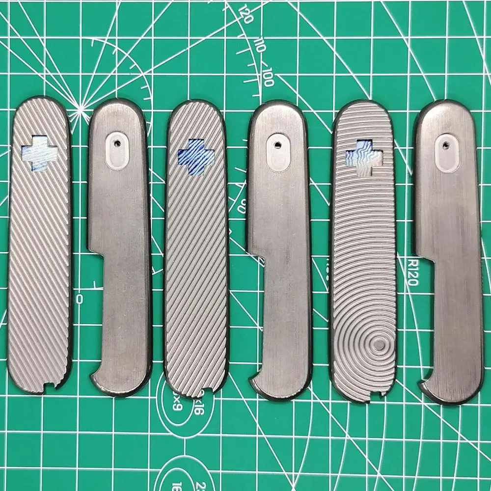 Custom Made Titanium Alloy TC4 Saber Knife Replacement Scale for 84mm Victorinox Swiss Army Knife Mod