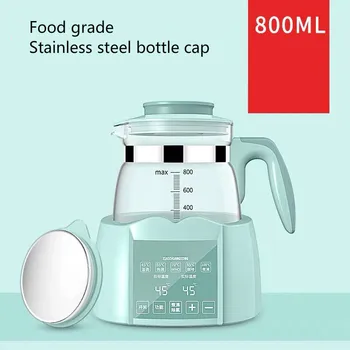 

0.8L Milk Bottles Heater sterilizer Baby Feeding Bottle Warmer Thermal Electric kettle Thermostat Glass Heating Boiler Teapot EU