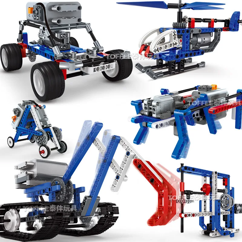 

Multi-functional DIY Smart Car For Robot Education Programming electric 2-in-1assembly mechanism teaching pieces building blocks