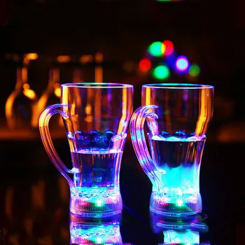 

2PCS Party Supplies LED Wine Glass Water Sensor Beer Juice Cup Into The Water Bright Bar Home Decor Accessories Christmas Decor