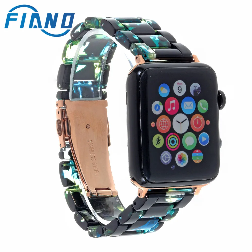Ремешок для часов Apple Watch 4 3 Iwatch 42 44 38 40 мм спортивный смарт-браслет полимерный