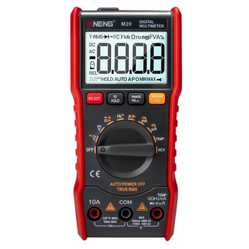 

M20 Digital Multimeter 6000 Counts Testers ESR Meter Multimeter AC/DC Ammeter NCV Frequency Meter with Backlight 16.5 x 11 x 5cm