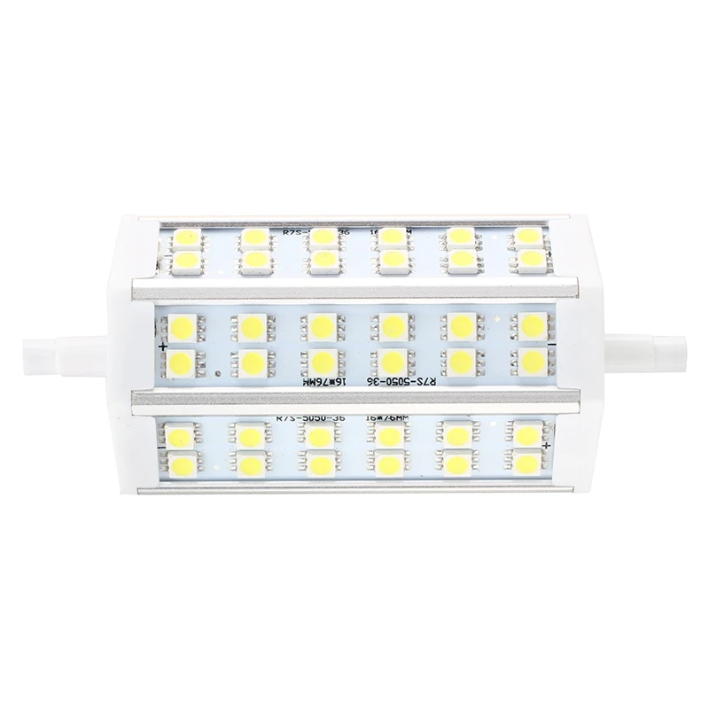 Лампа R7S/J118 36 СИД SMD 5050 светодиодный 6000 K-белый