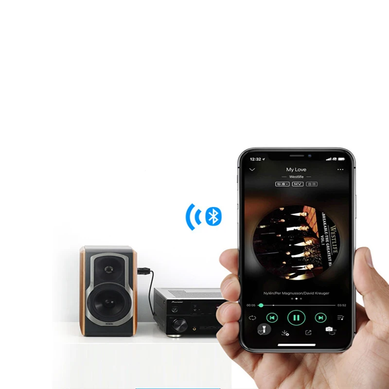Мини Bluetooth адаптер 5,0 беспроводной передатчик и приемник 3,5 мм AUX разъем для ТВ ПК автомобильный комплект