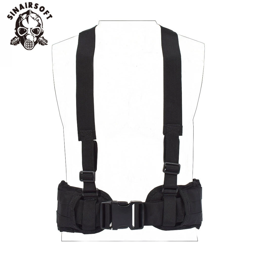 Molle-전술 조끼 벨트, 남성용 육군 특수 1000D 나일론, 밀리터리, 편리한 전투 거들, EAS H 모양, 조절 가능한 소프트 패딩
