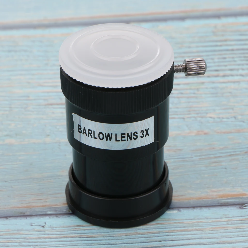 1.25'' Telescope Eyepiece Barlow Lens 3X Magnification Universal T Ring Adapter M42 Thread