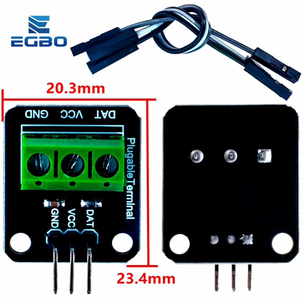EGBO DS18B20 temperature sensor module suite Arduino adapter | Электронные компоненты и принадлежности