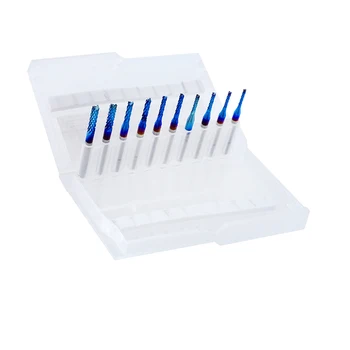 

10Pcs/Set Pcb Corn Milling Cutter End Mill Shank Engraving Bit Cnc Rotary Burrs