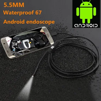 

1M/1.5M/2M/3.5M/5M 5.5mm Endoscope Mini Camera USB Android Endoscope Waterproof 6 LED Borescope Inspection Camera For Android PC