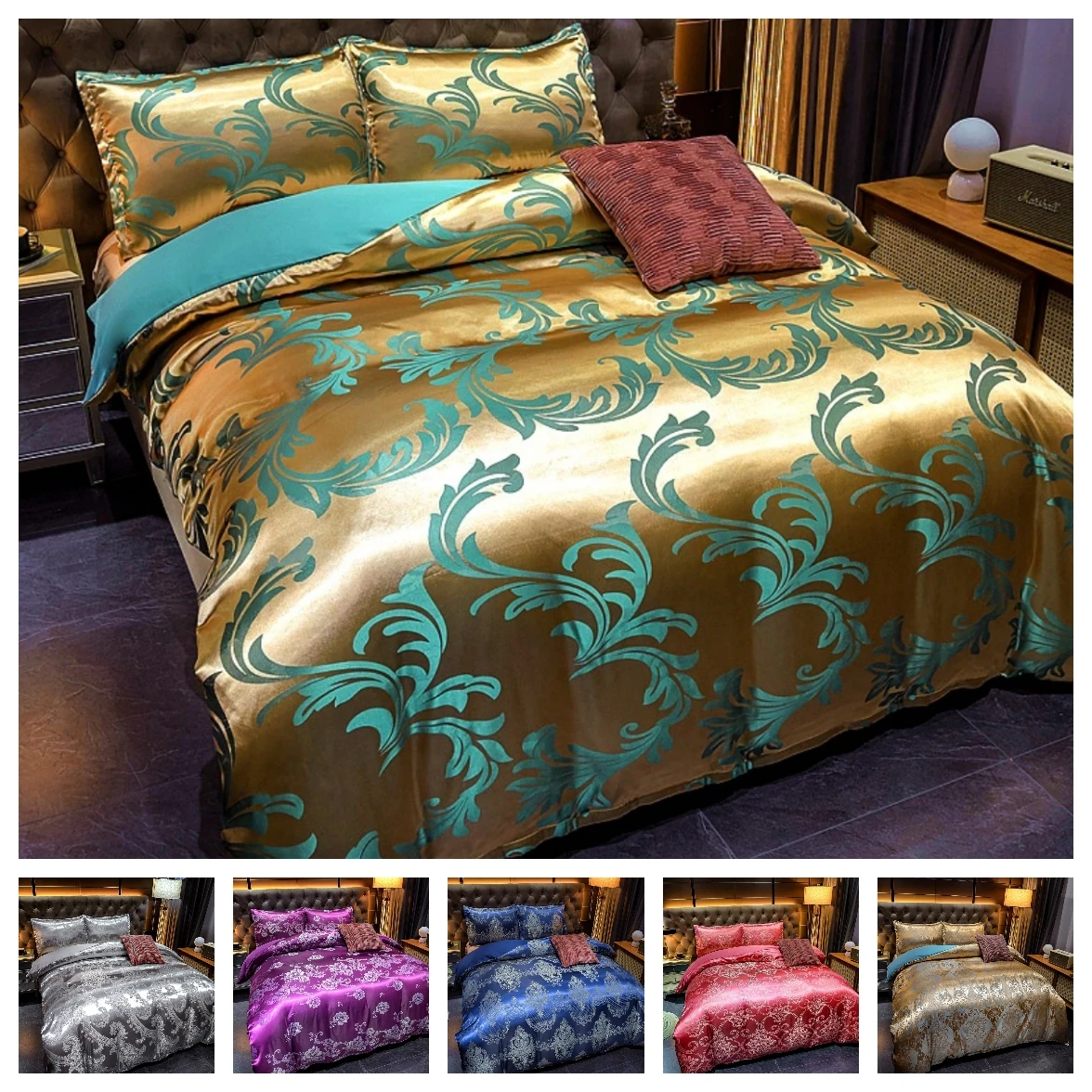 2021 Luxury 2 or 3pcs Bedding Set High Quality Duvet Cover Sets 1 Quilt Cover + 1/2 Pillowcases Twin Double Full Queen King