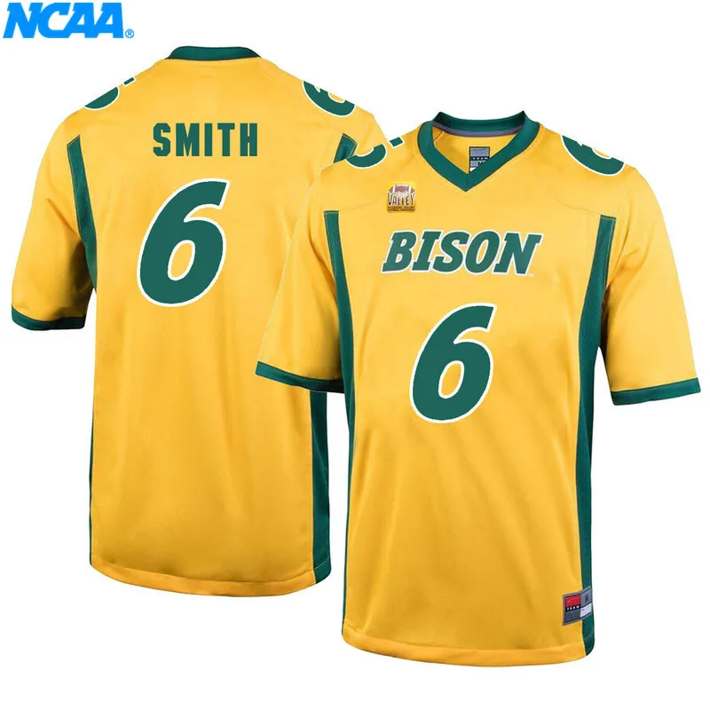 Новое поступление высокое качество NDSU Smith#6 Steidl#63 футболка колледжа Ограниченная серия Спортивная футболка S-XXXL