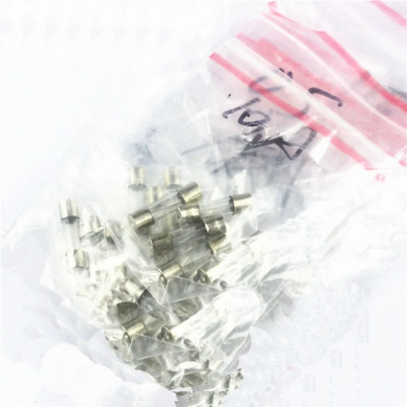 

Insurance tube box Glass fuse mixing element package 5 x 20MM quick melt 0.5 1A 2A-10A 250V