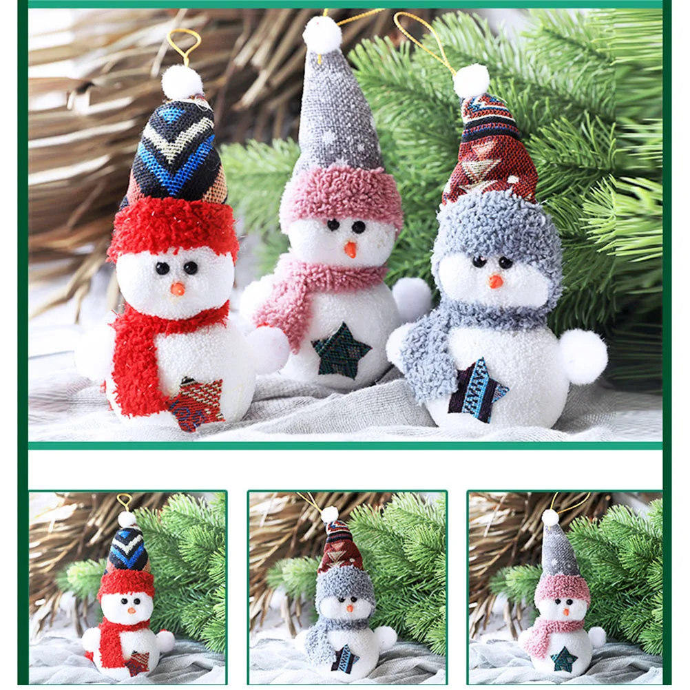 Рождественский снеговик кукла-снеговик декоративная подвеска Рождественское украшение для дома кукла для декора Детский Рождественский подарок для детей#10