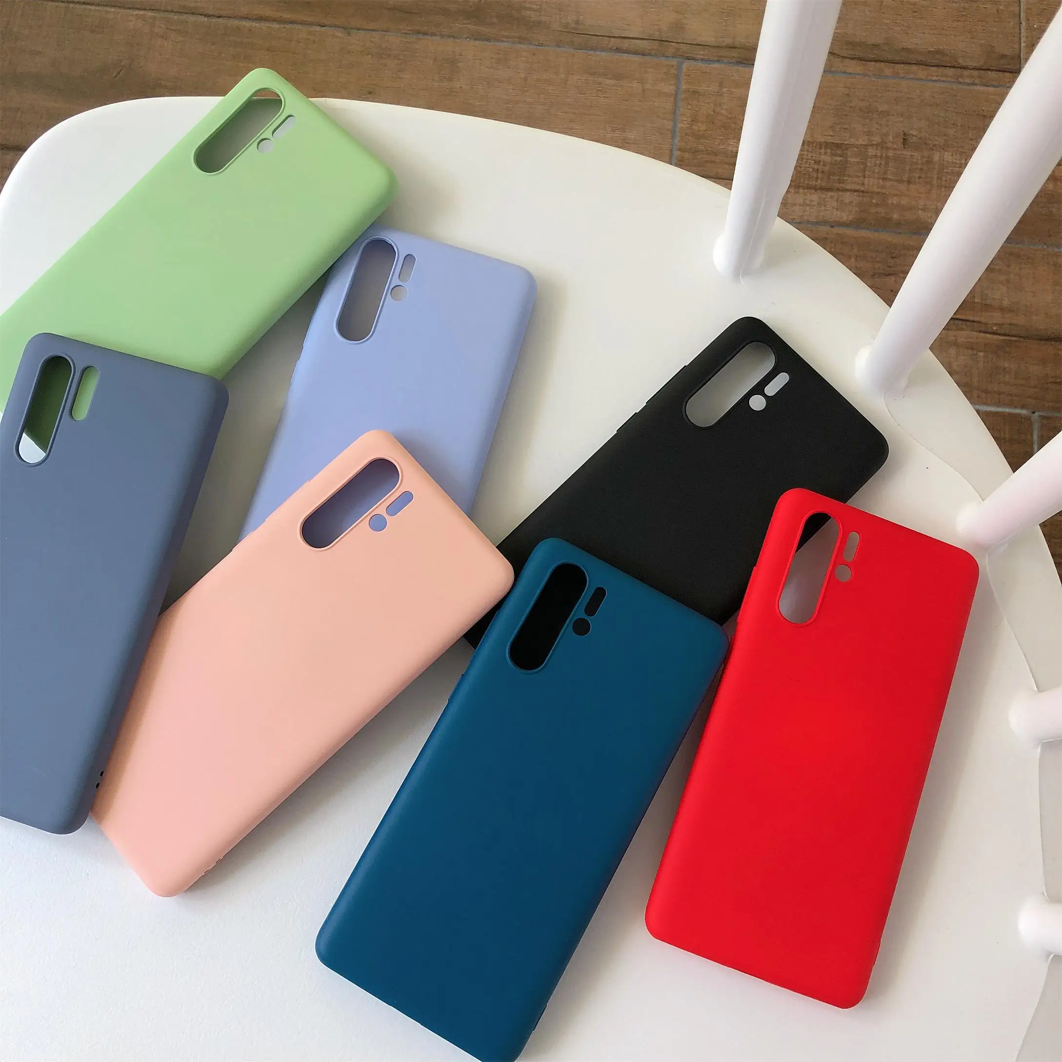 

Liquid Silicone Case For Huawei P30 P20 P10 Lite Pro Mate 10 20 Skin Soft-Touch Phone For Huawei Honor 9 10 V10 P Cover capa