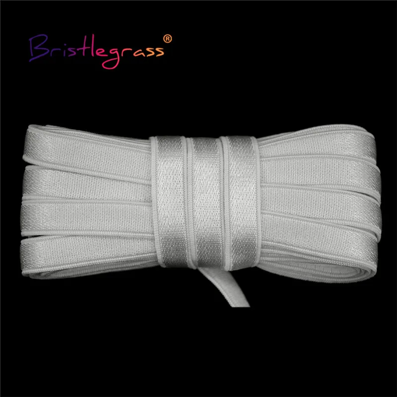 Shiny Nylon Bra Strap Elastic Spandex Satin Band