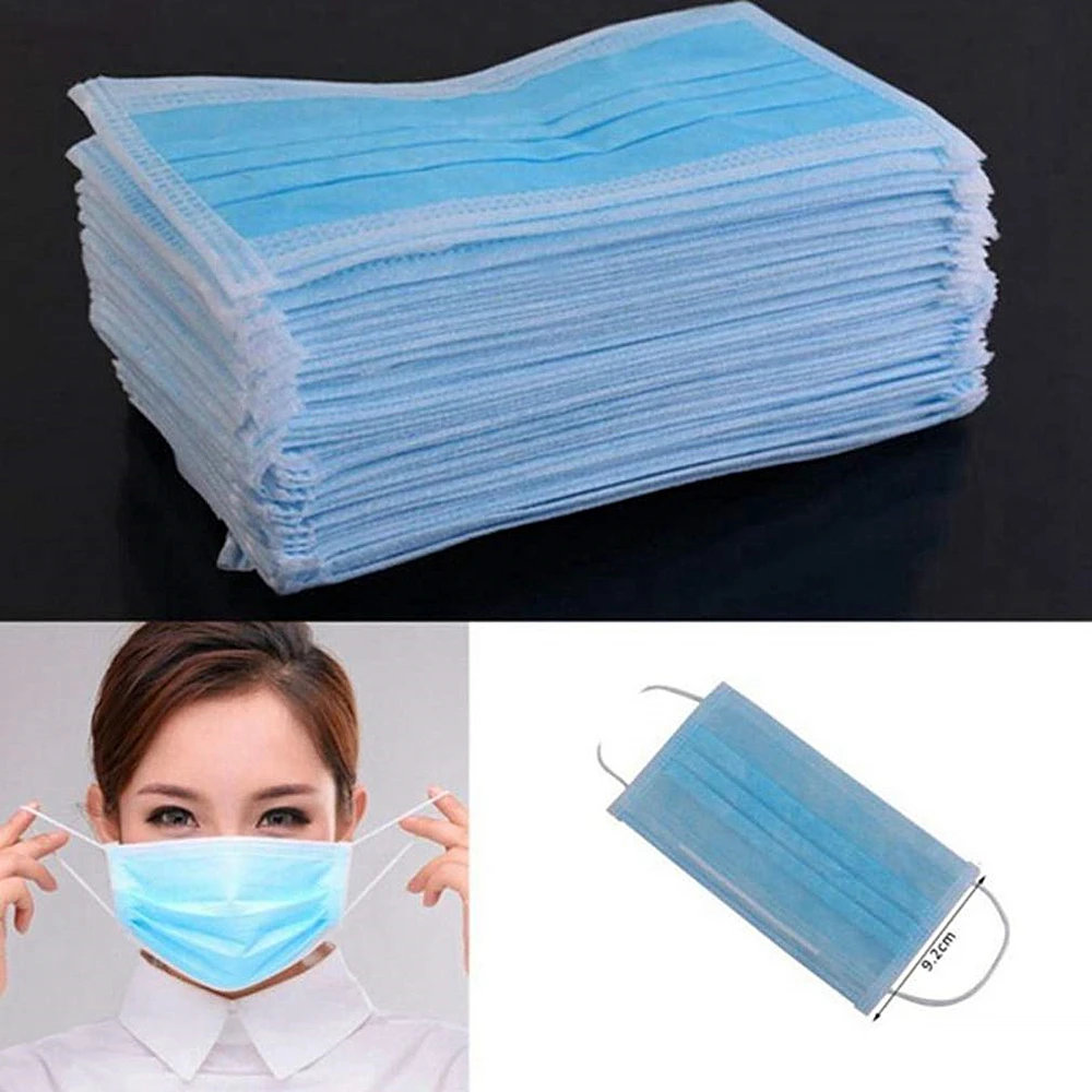 

KN95 New 50pcs Disposable Earloop Face Mouth Masks 3 Layers Anti-Dust For Surgical Medical Salon