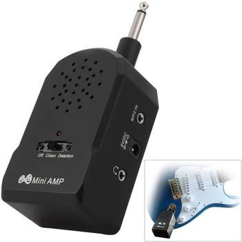 

Durable Black Pocket Clean 2W Mini Distortion Setting Compact With 3.5mm Interface Portable Guitar Amplifier