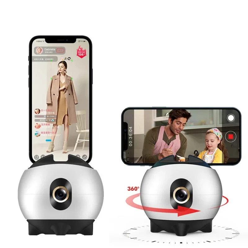 Auto Smart Shooting 360&ampdeg Selfie Stick Intelligent Follow Gimbal Face Tracking Robot Camera No need download app New holder |