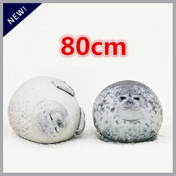 

30-80cm seal Pillow Giant Japan Stuffed Animal 3D Novelty Pillow Sea Lion Plush Toys for Kids Birthday Present