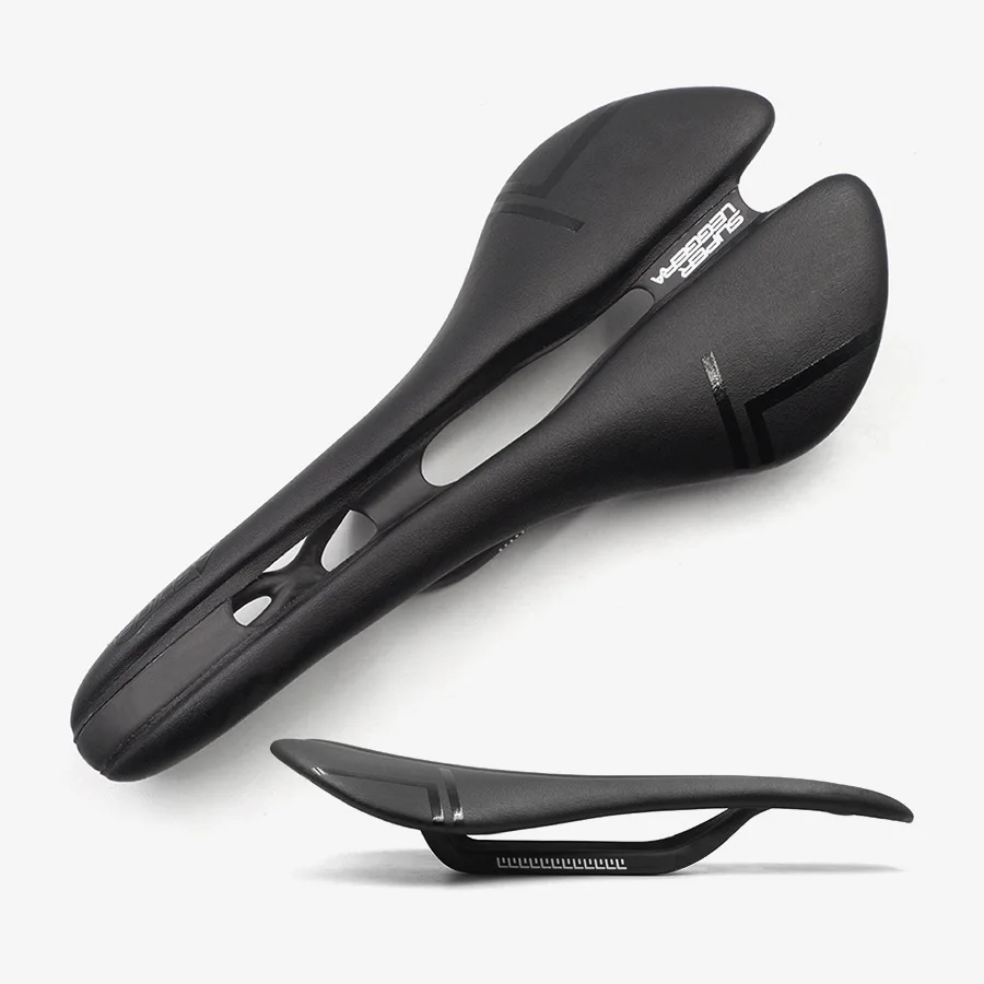 

Bicycle Saddle Full Carbon Fiber Laminated Leather Seat Cushion Hollow Seat Bicycle Road Saddle Mountain Bike Seat Mtb Saddle