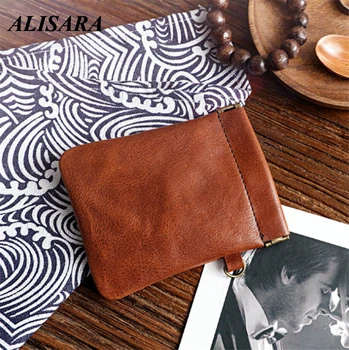 

Coin Purse for women vintage Korea Vegetable Tanned Cowhide Spring Paddle Purse Headphone bag cowhide Card Purse Orange manual