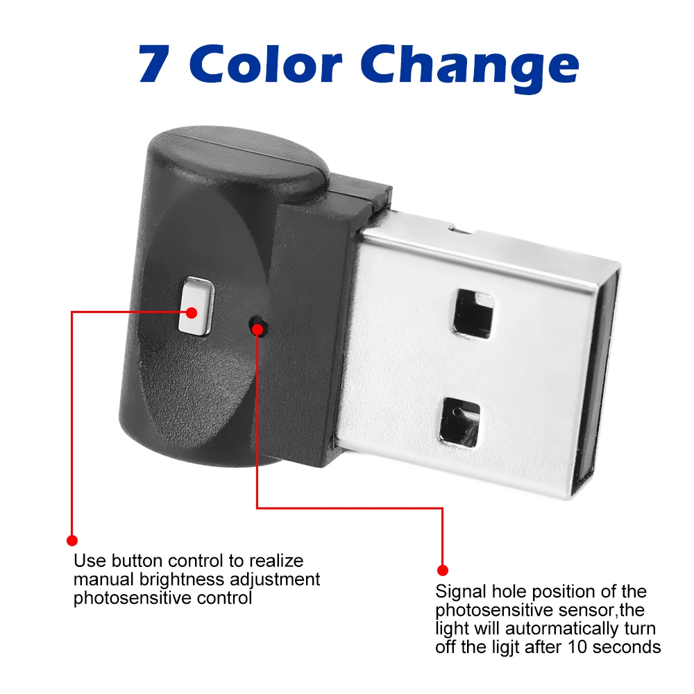 รูปสินค้า โคมไฟ LED สีสันสดใส ตกแต่งรถสไตล์คุณ