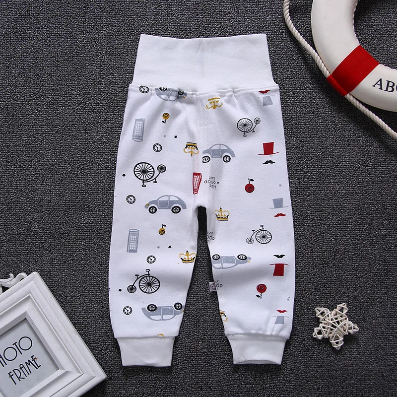 

Baby High Waist Pants 2018 New Style Pure Cotton CHILDREN'S Leggings Infant High Waist Pants Open File Pants