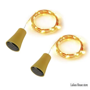 

10pcs Electronic Stopper Lights Christmas String Lights Copper Wire Room Colored Lights Wine Bottle Lights LED Decoration Indoor
