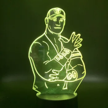 

Cool Table Lamp Sport Wrestler Celebrity John Cena Led Night Light Touch Sensor Color Changing Nightlight for Bedroom Decoration