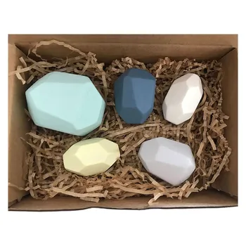 

5PC Wooden Stone for kids Building Block Creative toy Stacking Game Rainbow Toy Creative Nordic Style wooden stacking stones