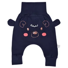 S-XL Размеры для малышей, для маленьких мальчиков и девочек с мультипликационным принтом, штаны-шаровары длинные штаны для младенцев Высокая Талия теплые брюки на большой живот, леггинсы для малышей