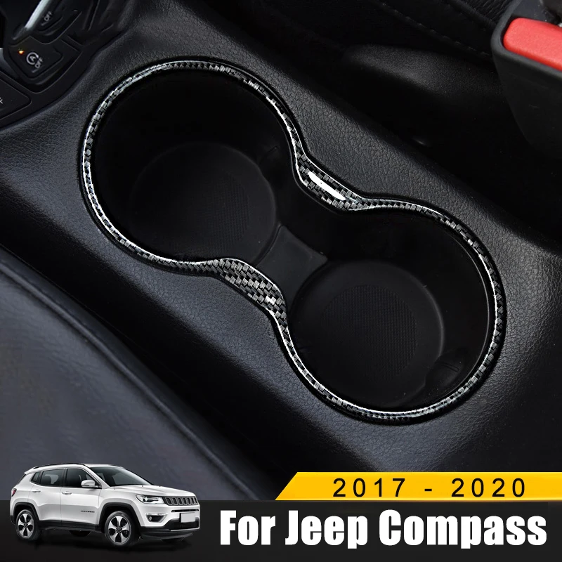 

Для Jeep Compass 2017 2018 2019 2020 ABS стакана воды бутылка с рамкой мелких предметов, косметики, органайзер для салона автомобиля Стекло полка контейнер ...