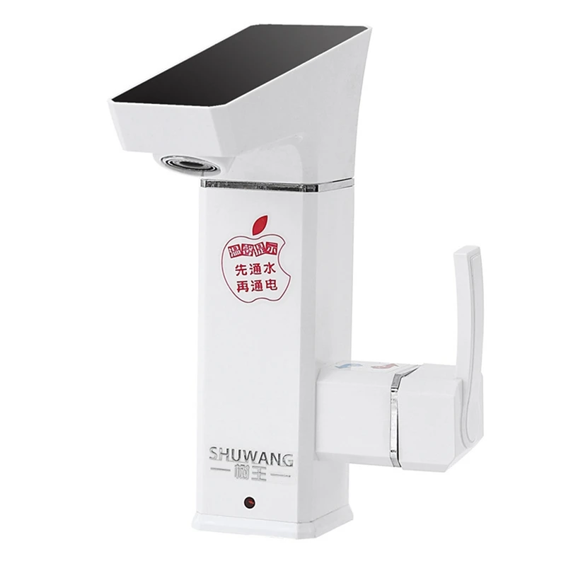 

3000W Instant Electric Hot Water Heaters Tap Tankless LED Digital Display Large Screen Leakage Protection Shower Room Kitchen