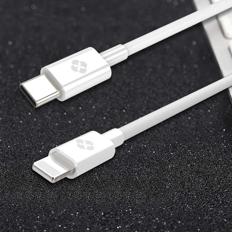 TOTUDESIGN 1,2 м PC+ TPE DC 5V 2.4A USB-C/Тип с разъемами типа C и разъемом 8 Pin, Snyc кабель для зарядки