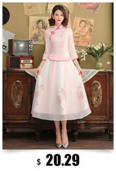 SHENG COCO, Ретро стиль, короткий рукав, блузка для женщин, хлопок, лен, Qipao, художественная, Cheongsam, блузка, традиционная китайская одежда, топы Ципао