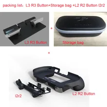 Para psv2000 psv 2000 l3 r3 aperto de mão jogo console suporte caso com l2 r2 botão gatilho para ps vita 2000 saco de armazenamento streaming