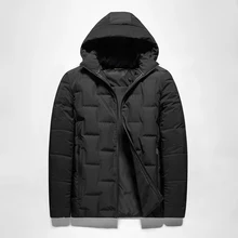 Женская длинная куртка с гусиным пухом, пуховик Стандартный пуховик Для мужчин с длинным Зимняя куртка-пуховик